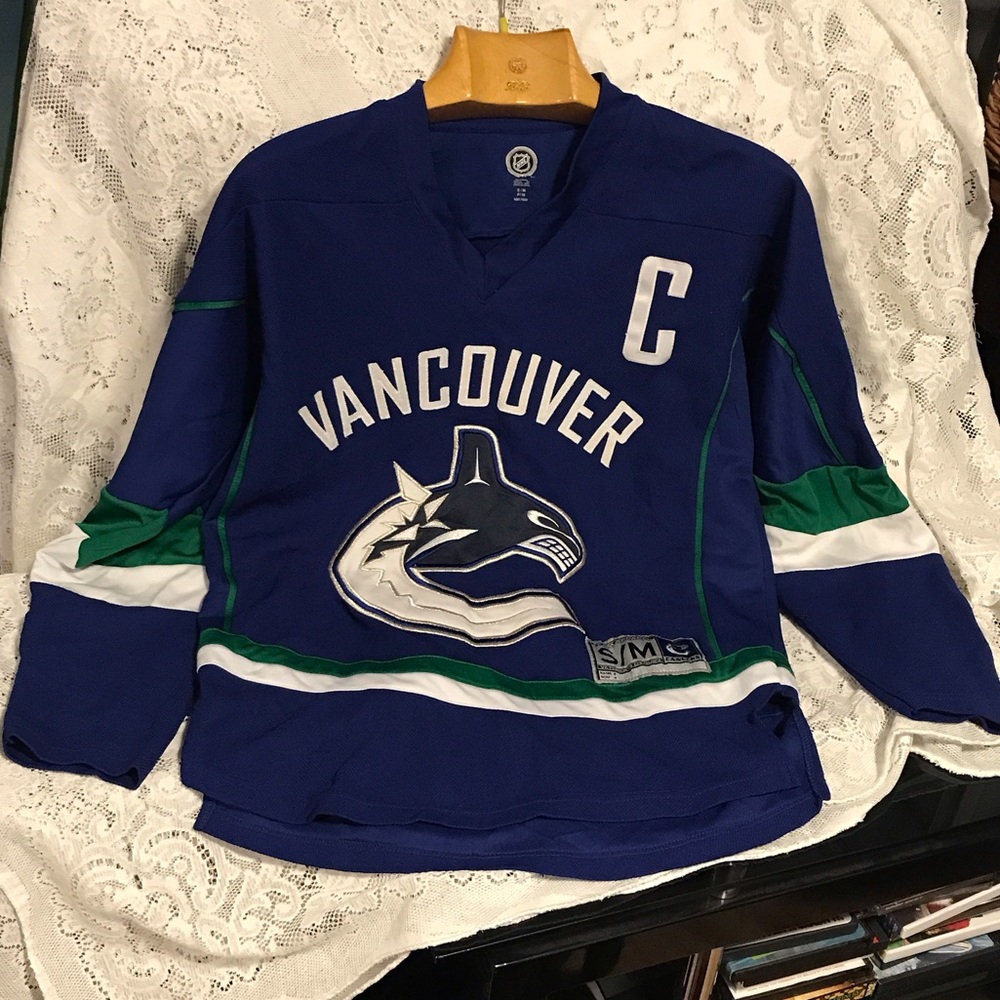 NHL Blue and Green Vancouver Jersey